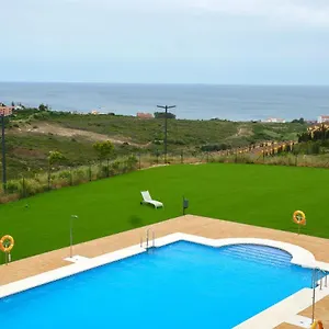 Small Oasis Nelson Mandela With Sea View, Two Bedrooms, Parking, Terrace And Pool Manilva